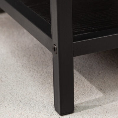 Polica Slim Line 185x115cm čierny jaseň