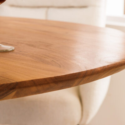 Jedálenský stôl galaxy 130cm akáciový okrúhly 25mm