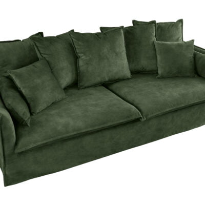 Trojmiestná pohovka HEAVEN 200 cm tmavozelený zamat