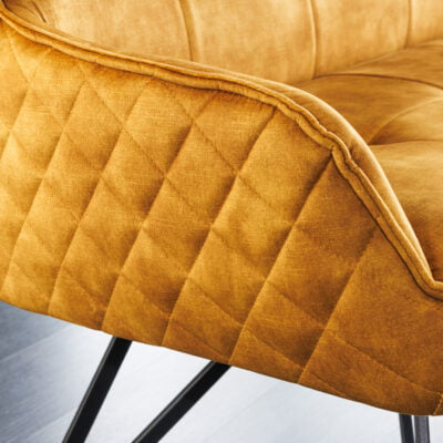 Euphoria lavica 160cm horčicovo žltý zamat