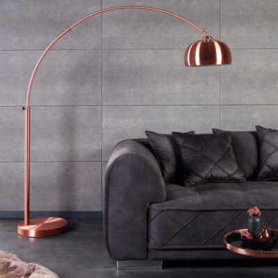 Stojacia lampa Big Bow medená 170-210cm