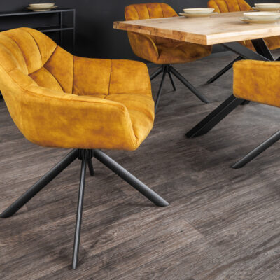 Papillon zamatovo horčicovo žltá otočná stolička