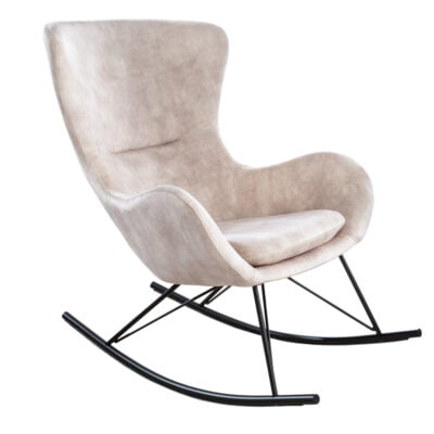 Hojdacie kreslo Scandinavia Swing champagne velvet