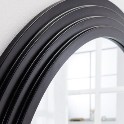 Nástenné zrkadlo Art Deco 160cm čierne