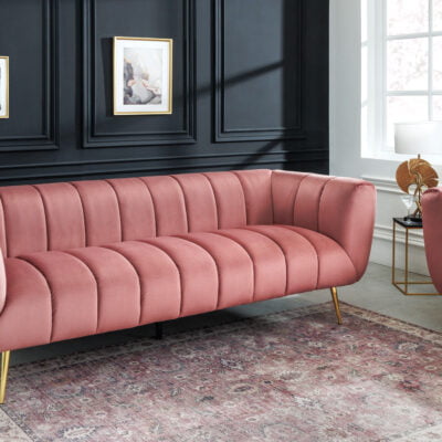 Pohovka Ablesse zamatové staroružové zlato