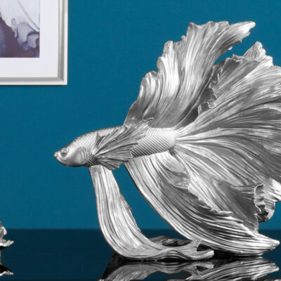 Ozdobná rybka Crowntail 35cm strieborná