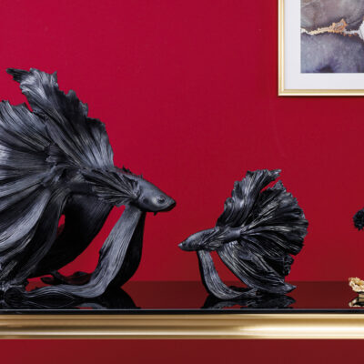 Ozdobná rybka Crowntail 65cm čierna