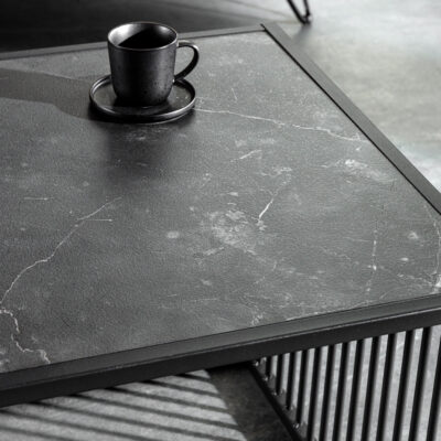 Konferenčný stolík Architecture 100 cm mramorový vzhľad