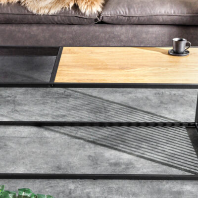 Konferenčný stolík Architecture 100cm vzhľad divokého dubu