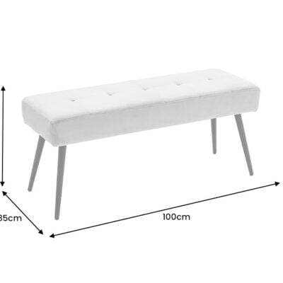 Lavička Boutique 100cm zelená šnúra