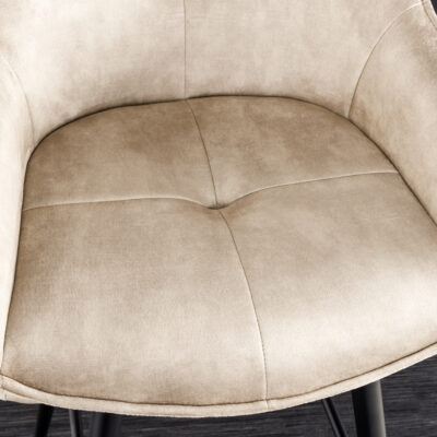 Barová stolička Euphoria 100cm champagne greige velvet