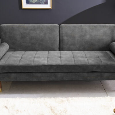 Rozkladacia pohovka Couture sivý mikrovelúr