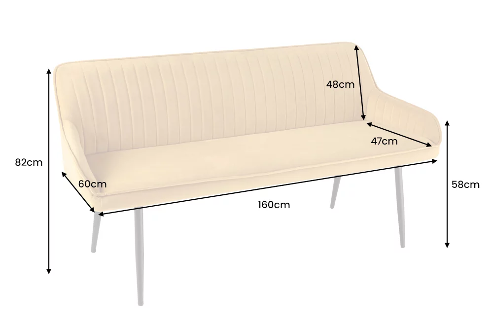 Turínska lavica 160cm horčicovo žltý zamat – Obrázok 7