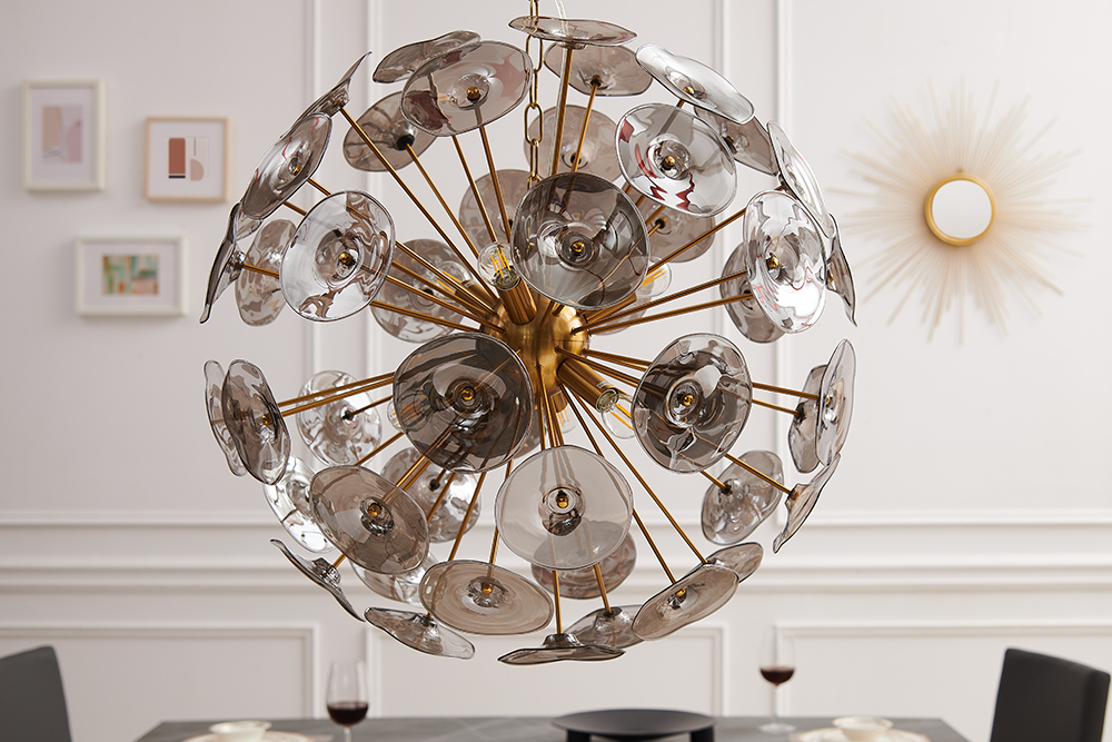 Závesná lampa Infinity Home zlaté sklo – Obrázok 3