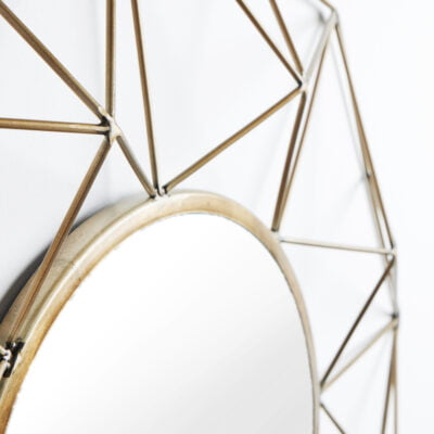 Zrkadlo Diamond 80cm mosadz