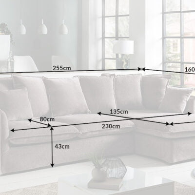 Rohová sedačka Heaven sivá