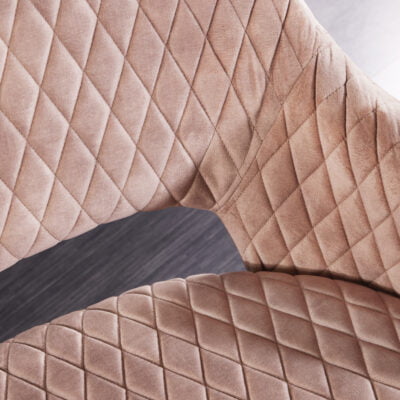 Lavička Paris 160cm champagne greige velvet