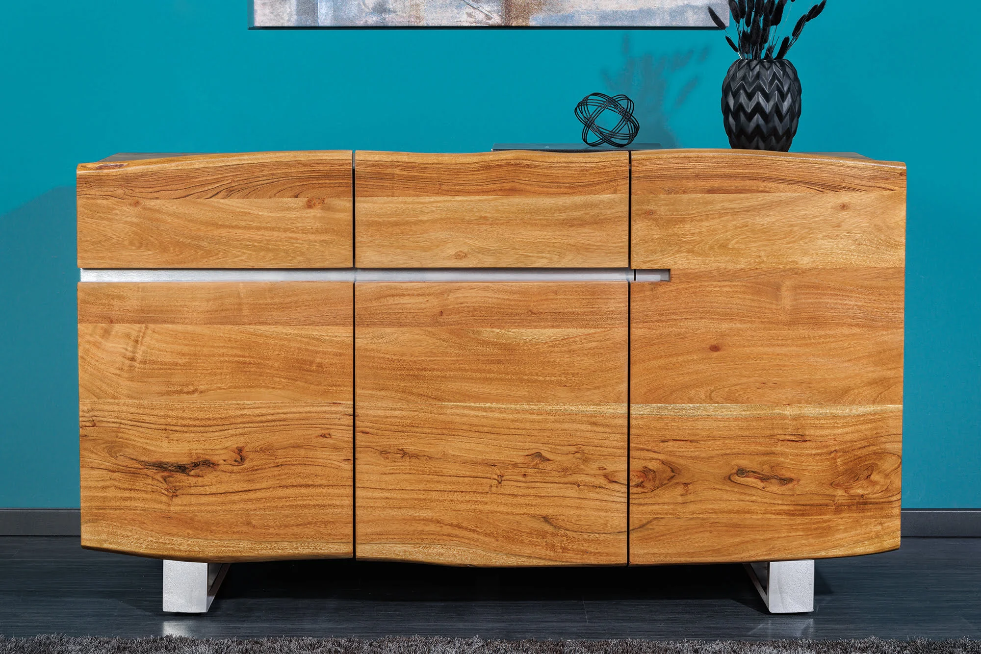 Komoda Mammut 135cm akáciový med – Obrázok 3