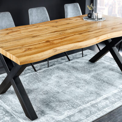 Jedálenský stôl Divoký 160cm vzhľad divoký dub 50mm