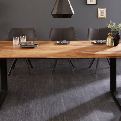 Jedálenský stôl Iron Craft 200cm Sheesham 45mm