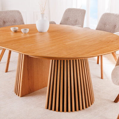 Rozťahovací jedálenský stôl Ali Wood 120-160-200 cm prírodný dub