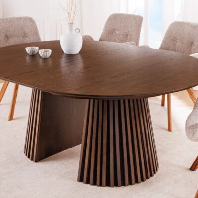 Rozťahovací jedálenský stôl Ali Wood 120-160-200 cm tmavý prírodný dub