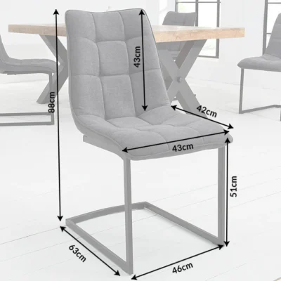 Dizajnová stolička Miami - sivá
