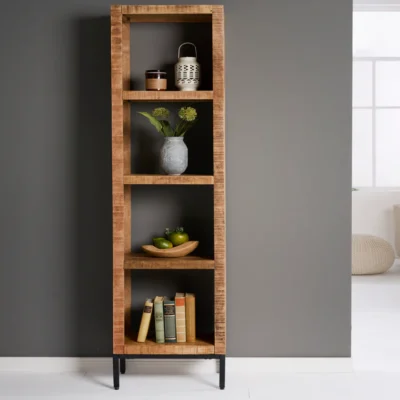 Polica IRON CRAFT 180x40cm mango prírodná