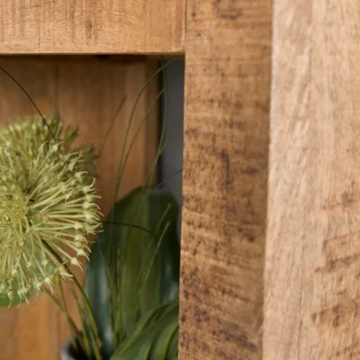 Polica IRON CRAFT 180x40cm mango prírodná