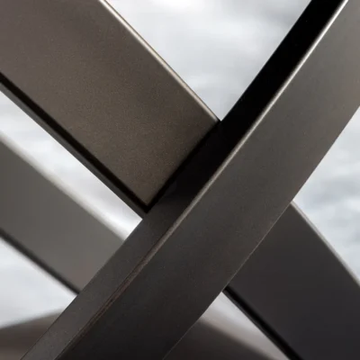 Jedálenský stôl INCEPTION 130-190 cm rozkladací oválny keramický vrch s bielym mramorovým vzhľadom