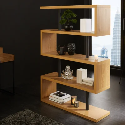 Polica SNAKE 165cm dubový vzhľad