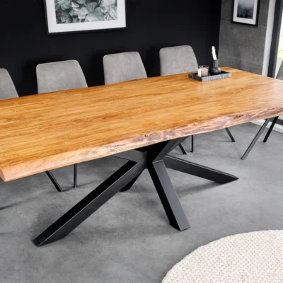 Jedálenský stôl MAMMUT 200 cm akáciové drevo 50 mm prírodná hnedá