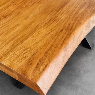 Jedálenský stôl MAMMUT 200 cm akáciové drevo 50 mm prírodná hnedá