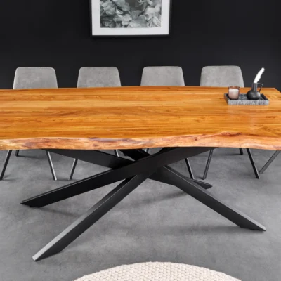 Jedálenský stôl MAMMUT 200 cm akáciové drevo 60 mm prírodná hnedá