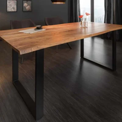 Jedálenský stôl MAMMUT 180 cm, 26 mm divoké akáciové drevo
