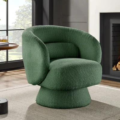 Bossa Kreslo Nova plyšová zelený vzhľad