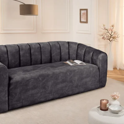 Pohovka BABYLON 200 cm velvet antracit