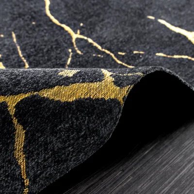 Koberec MRAMOR 160x240cm čierno zlatý