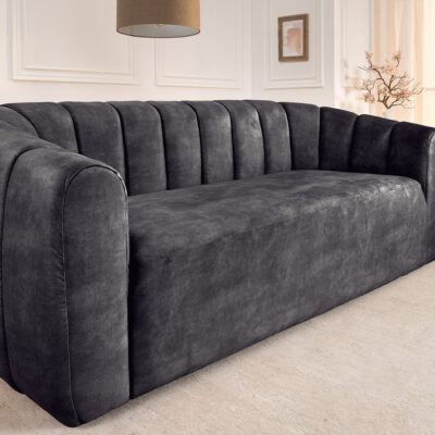 Pohovka BABYLON 200 cm velvet antracit