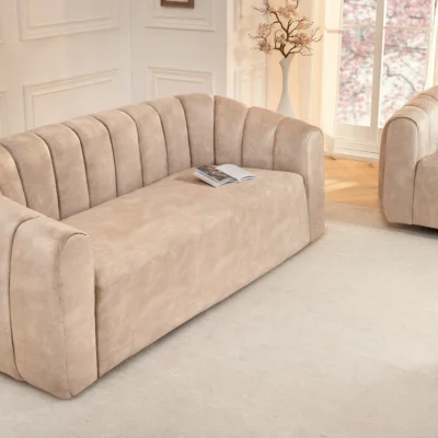 Pohovka BABYLON 200 cm velvet béžová