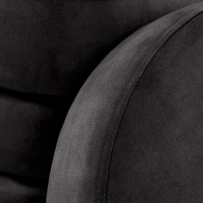 Taburetka VOQUE 50 cm zamatovošedá s úložným priestorom