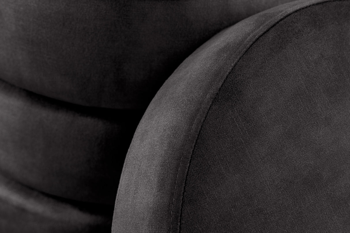 Taburetka VOQUE 50 cm zamatovošedá s úložným priestorom – Obrázok 2