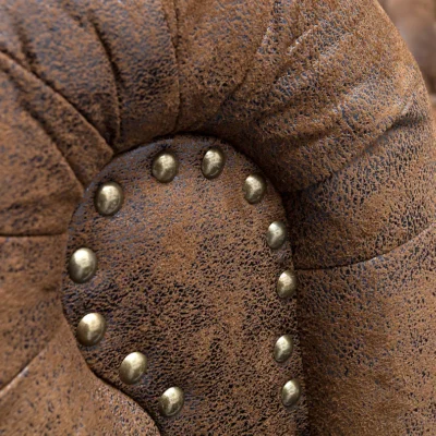 Pohovka CHESTERFIELD Trojsedačka, Vintage, hnedá