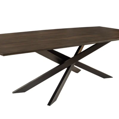 Jedálenský stôl SIGNUM 220 cm mangové drevo tmavohnedosivý