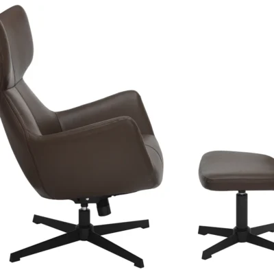 Kreslo VOGUE otočné o 360° hnedá