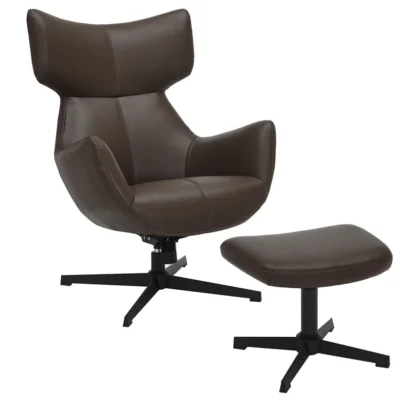 Kreslo VOGUE otočné o 360° hnedá