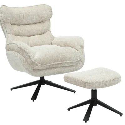 Kreslo CLOUD otočné o 360° šampanská béžová