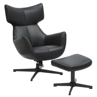 Kreslo VOGUE otočné o 360° čierne