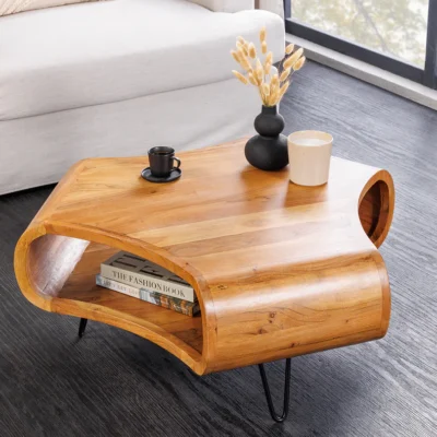 Konferenčný stolík ORGANIC LIVING 90 cm akáciové drevo