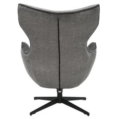 Kreslo VOGUE otočné o 360° zamatovo sivé